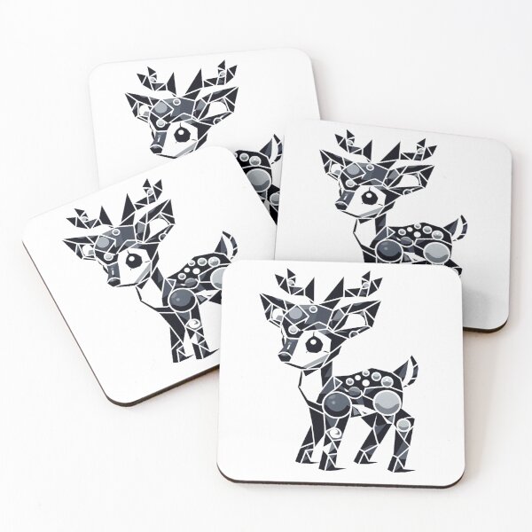 Item preview, Geometric Deer Art | Minimalistic Illustrator Chibi Design designed and sold by NipponLifestyle.