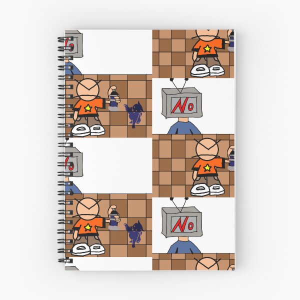 Item preview, bad boy print a cat on the wall and tv guy said no  designed and sold by wibby-color.