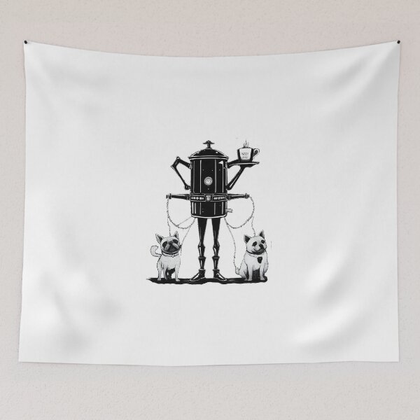 Item preview, Absurd dog walking with a humanoid-robot-coffee-maker I designed and sold by abnormitee.