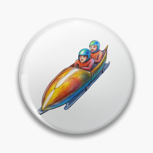 Item preview, Bobsleigh Olympic Spirit Sticker designed and sold by TroveVault.
