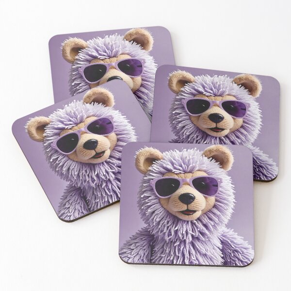 Item preview, Fluffy bear wearing his glasses designed and sold by Studio Quirk.