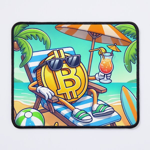 Item preview, Bitcoin BTC Crypto Lifestyle - Relaxing on a sunbed designed and sold by NoCompetition.