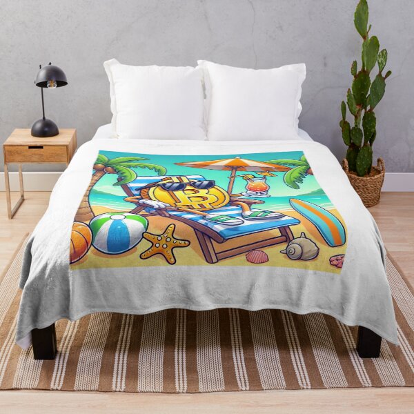 Item preview, Bitcoin BTC Crypto Lifestyle - Relaxing on a sunbed designed and sold by NoCompetition.