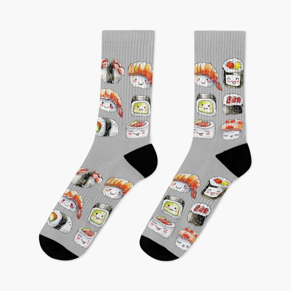 Item preview, Happy Familly Sushi Kawaii Anime Japanese Food Lover Funny Illustration designed and sold by dharanna.