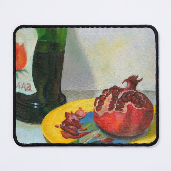 Item preview, Pomegranate & wine, original oil painting from nature designed and sold by VioDeSign.