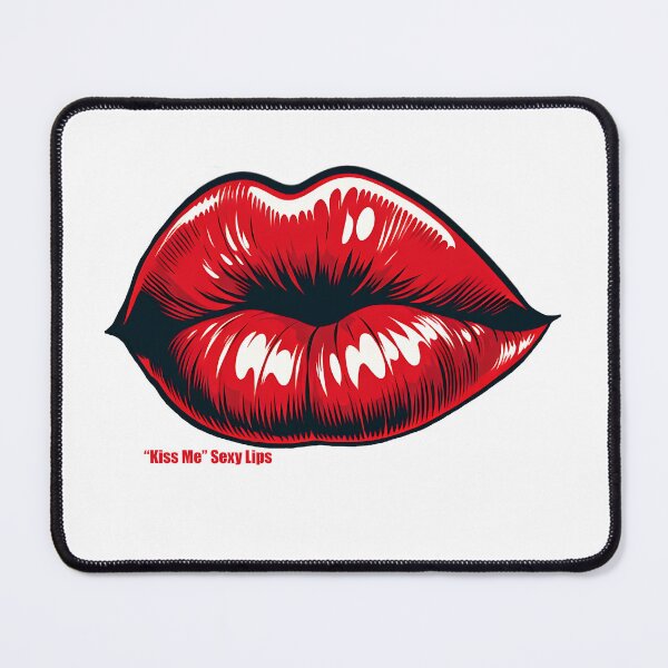 Item preview, Vintage Pop Art Sexy Lips Kiss Me 16 designed and sold by IBTees.