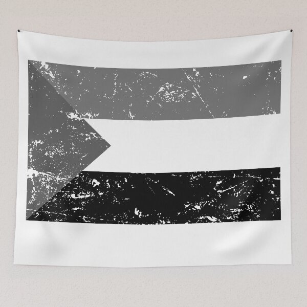 Item preview, Sudan Black and white flag vintage finish designed and sold by Starstacks.