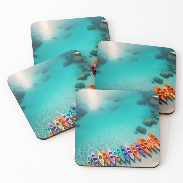 Item preview, Colorful Kayak Beach Art designed and sold by Fashiospice07.