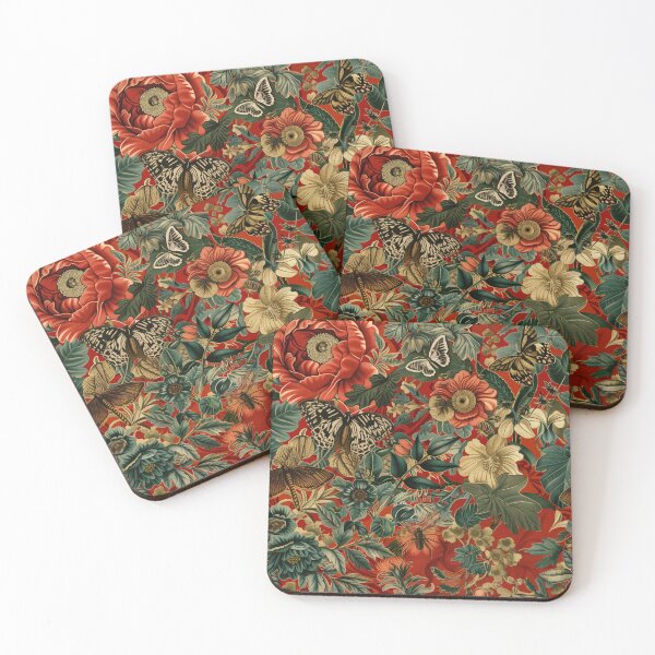 Item preview, Opulent Garden Mariposas y luciérnagas florales maximalistas designed and sold by my-sanity.