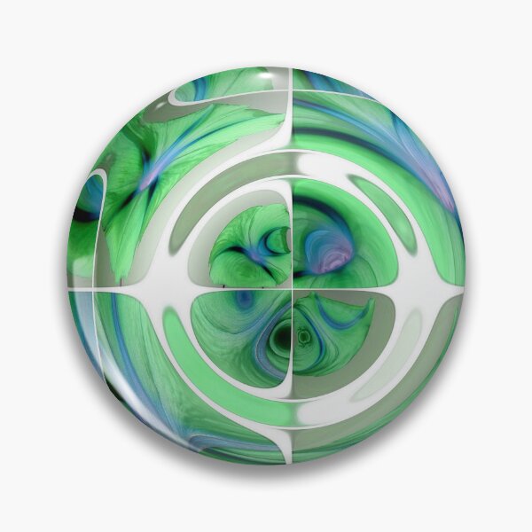 Item preview, Fantastic Fisheye Distorted Collage Blue and Turquoise designed and sold by taiche.