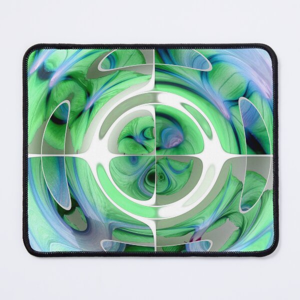 Item preview, Fantastic Fisheye Distorted Collage Blue and Turquoise designed and sold by taiche.