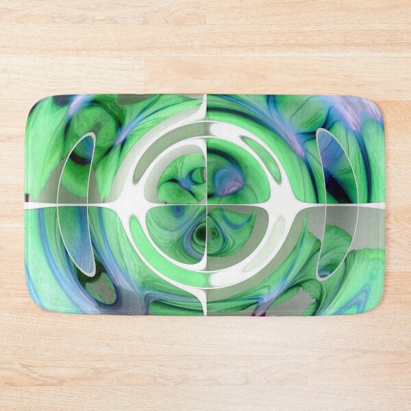 Item preview, Fantastic Fisheye Distorted Collage Blue and Turquoise designed and sold by taiche.