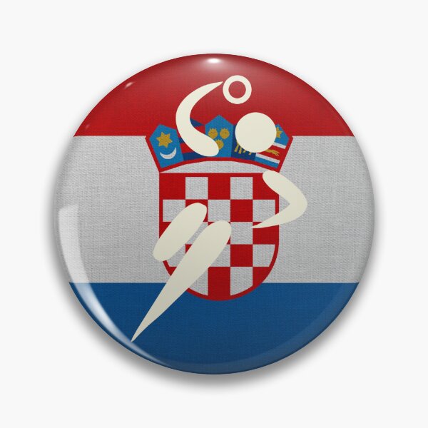 Item preview, European Team Handball Basic Sport Design Croatia Flag Series designed and sold by Felipe G Studio.