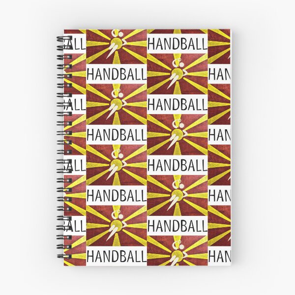Item preview, European Team Handball Basic Sport Design North Macedonia Flag Series designed and sold by Felipe G Studio.