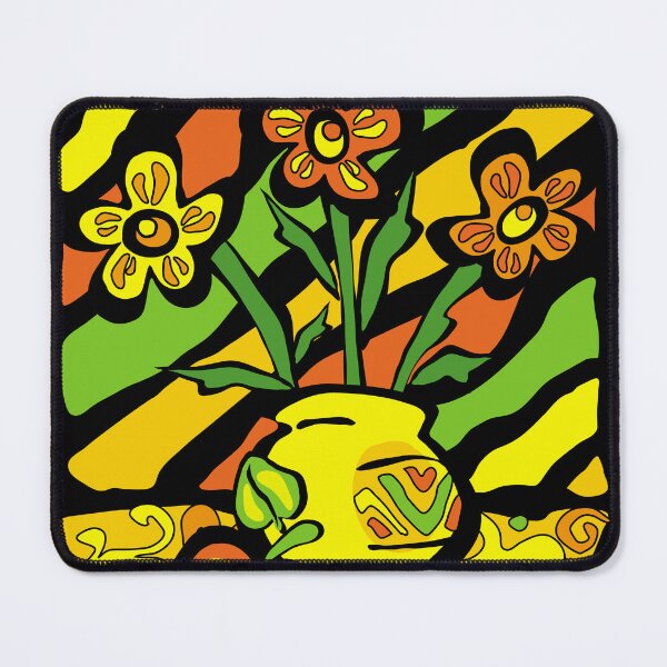 Item preview, Vivid vase with flowers, digital art, vector graphics designed and sold by VioDeSign.