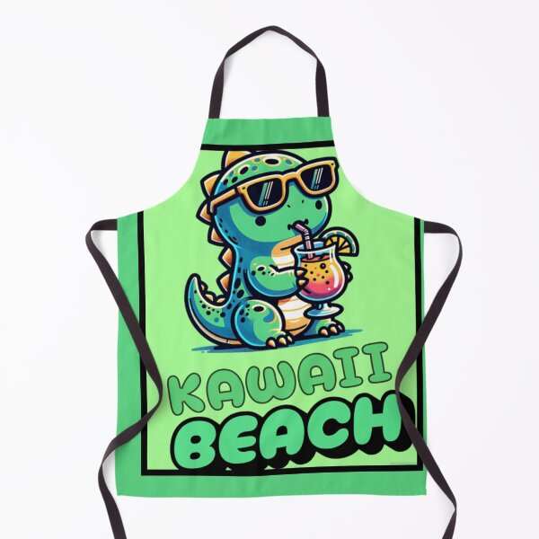 Item preview, DINOSAUR WITH SODA AND SUNGLASSES KAWAII designed and sold by lunacoco81.