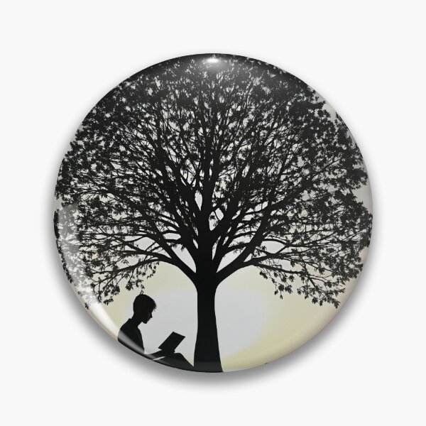 Item preview, Reader Silhouette Under a Majestic Tree designed and sold by Itsheartshop.