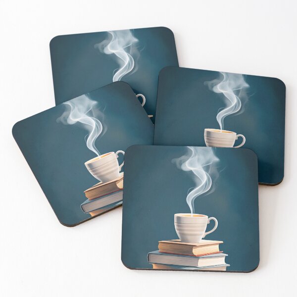 Item preview, Cozy Coffee and Books Illustration designed and sold by Itsheartshop.