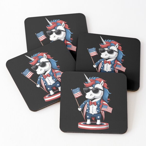Item preview, Patriotic American Unicorn 4th Of July Fun designed and sold by LuminOrb.