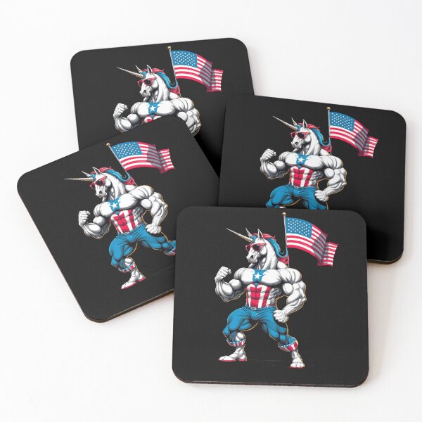 Artikelvorschau, Muscular Bodybuilder 4th Of July Independence Day entworfen und verkauft von LuminOrb.