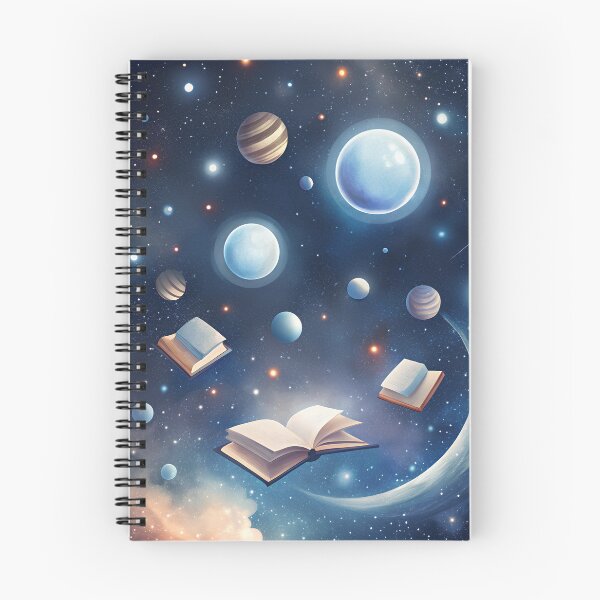 Item preview, Floating Books in Galaxy  designed and sold by Itsheartshop.