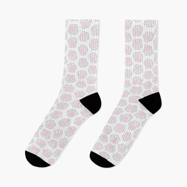 Item preview, Pattern of pink panda paws.  designed and sold by KOSARTbyDiana.