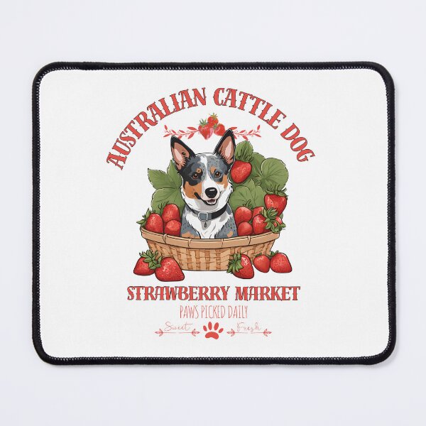 Item preview, Coquette Aesthetic Dog Strawberry market paws picked daily sweet and freesh fruits australian cattle dog designed and sold by GoodyPaws.