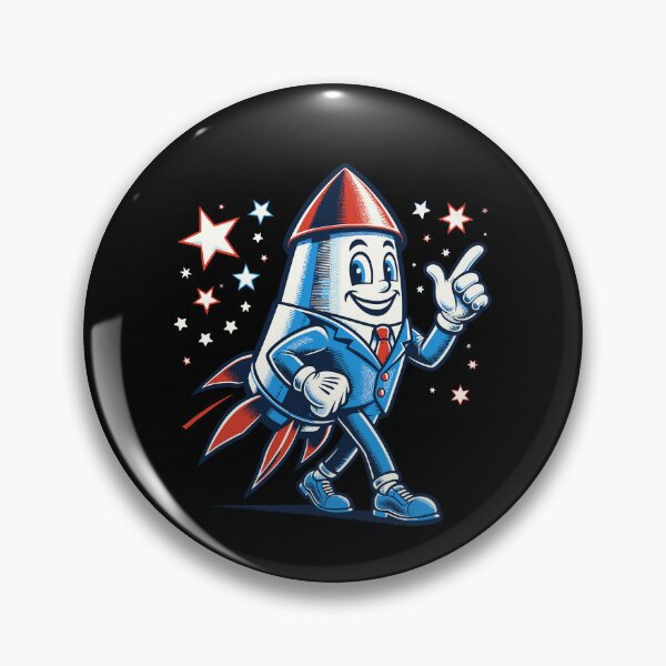 Artikelvorschau, Vintage Fireworks Mascot 4th Of July Patriotic entworfen und verkauft von LuminOrb.
