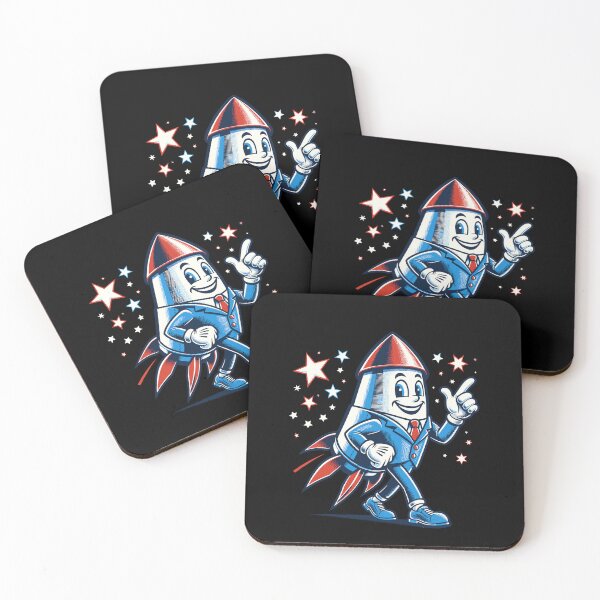 Item preview, Vintage Fireworks Mascot Independence Day designed and sold by LuminOrb.