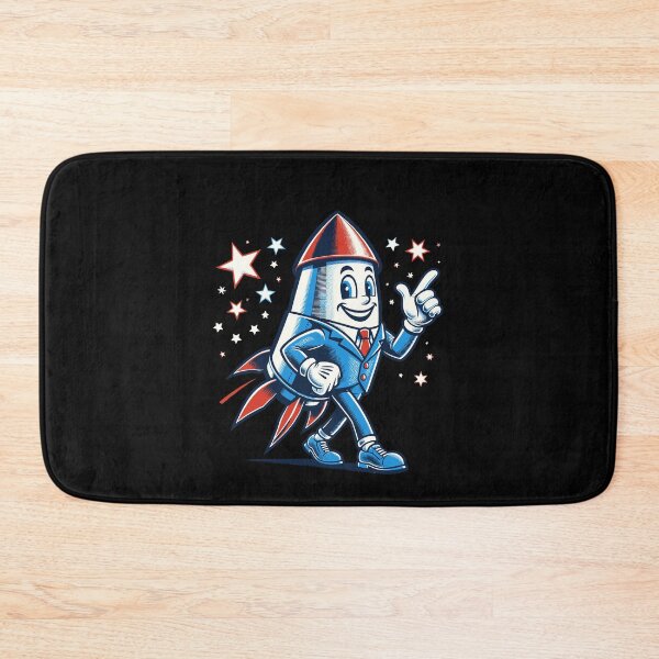 Item preview, Vintage Fireworks Mascot Independence Day designed and sold by LuminOrb.