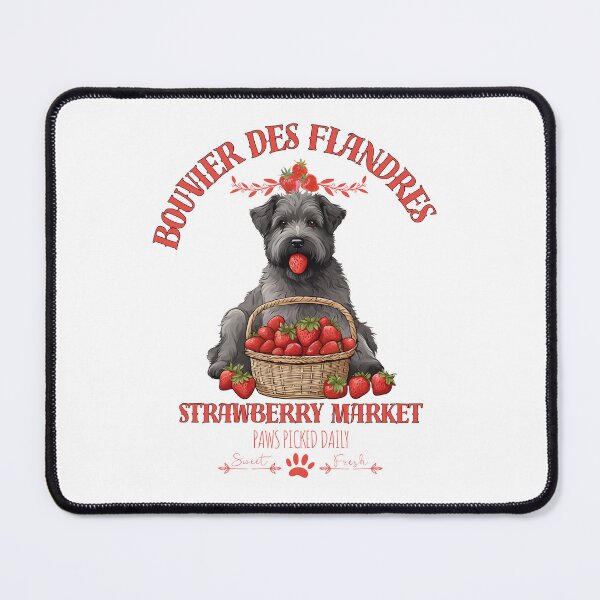 Item preview, Coquette Aesthetic Dog Strawberry market paws picked daily sweet and freesh fruits bouvier des flandres designed and sold by GoodyPaws.