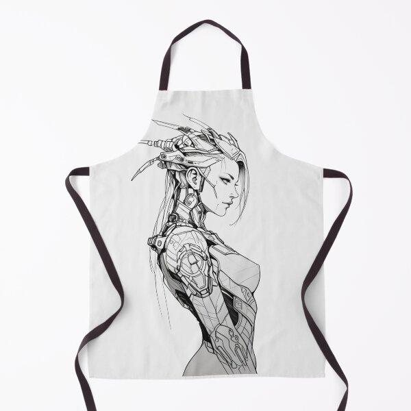 Aperçu de l'œuvre Cyborg Girl créée et vendue par ArtCraftLab.