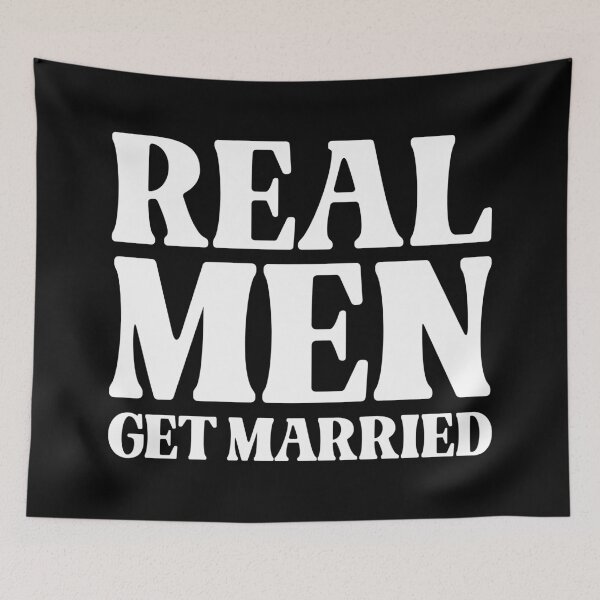 Item preview, Real Men Get Married - Hebrews Chapter 13 Verse 4 designed and sold by Vector-Artist.