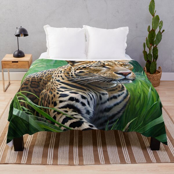 Item preview, Leopard Hunting Stealthily in Grass designed and sold by GrizzlyCollective.