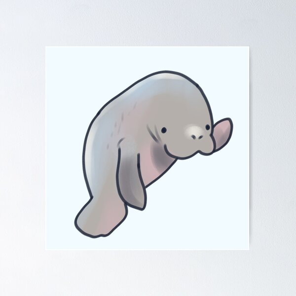 Item preview, manatee illustration  designed and sold by Artofmayara.