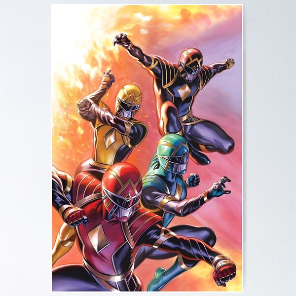 Vista previa del artículo con la obra «Power Rangers - Todos los personajes», diseñado y vendido por KevinArtistQ1.