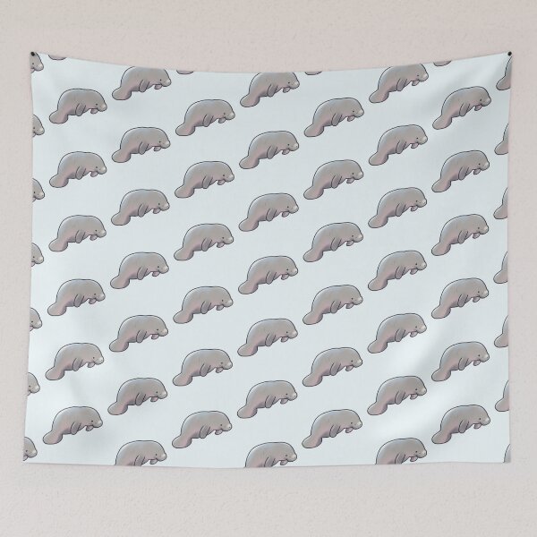 Item preview, Cute manatee illustration designed and sold by Artofmayara.
