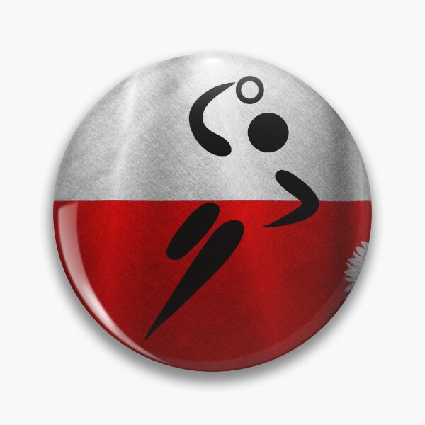 Item preview, European Team Handball Basic Sport Design Poland Flag Series designed and sold by Felipe G Studio.