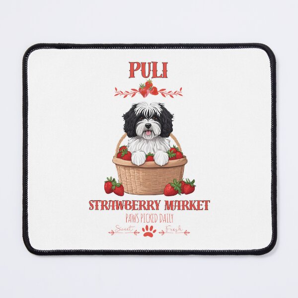 Item preview, Coquette Aesthetic Dog Strawberry market paws picked daily sweet and freesh fruits puli designed and sold by GoodyPaws.
