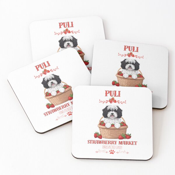 Item preview, Coquette Aesthetic Dog Strawberry market paws picked daily sweet and freesh fruits puli designed and sold by GoodyPaws.