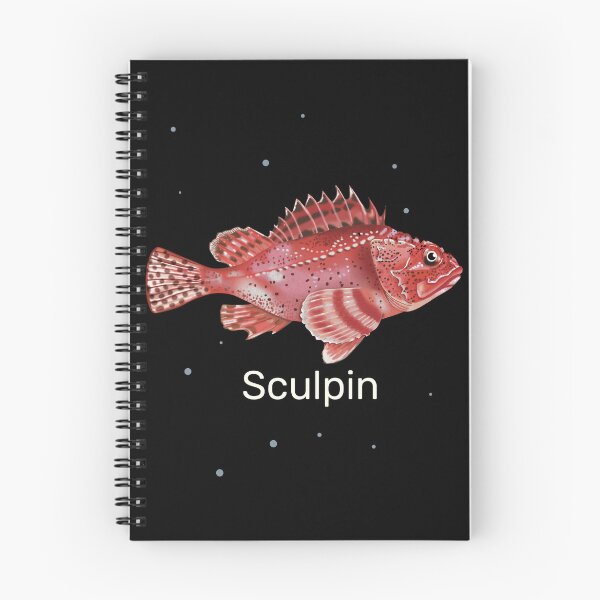 Item preview, Sculpin Fish Drawing for fish lovers designed and sold by Krokoneil.