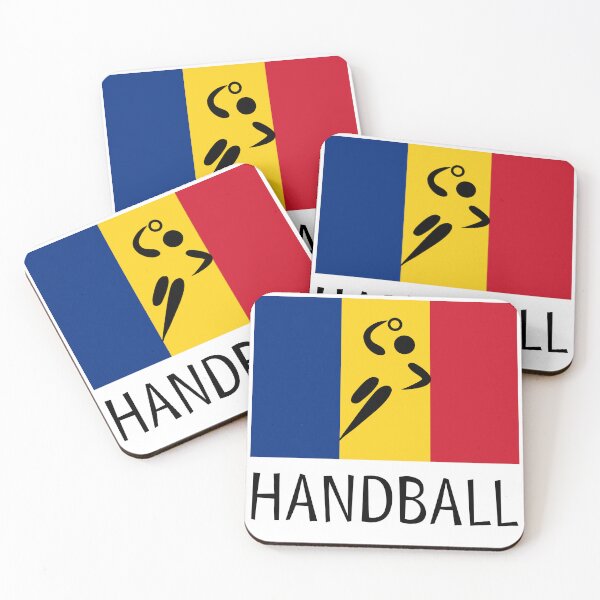 Item preview, European Team Handball Basic Sport Design Romania Flag Series designed and sold by Felipe G Studio.