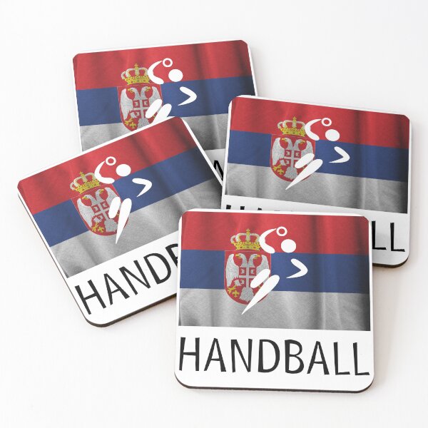 Item preview, European Team Handball Basic Sport Design Serbia Flag Series designed and sold by Felipe G Studio.