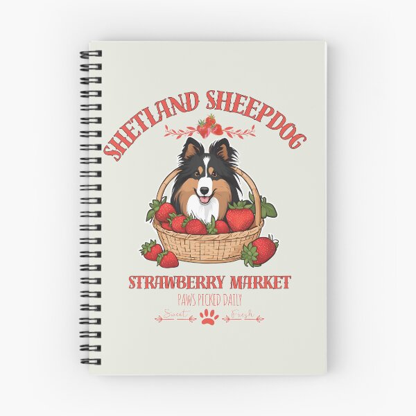 Item preview, Coquette Aesthetic Dog Strawberry market paws picked daily sweet and freesh fruits shetland sheepdog designed and sold by GoodyPaws.