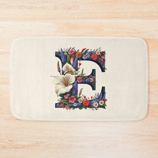 Item preview, Floral Letter E designed and sold by zzz888.