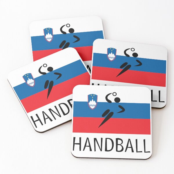 Item preview, European Team Handball Basic Sport Design Slovenia Flag Series designed and sold by Felipe G Studio.