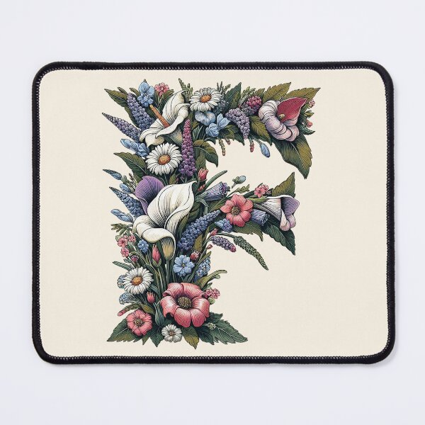 Item preview, Floral Letter F designed and sold by zzz888.