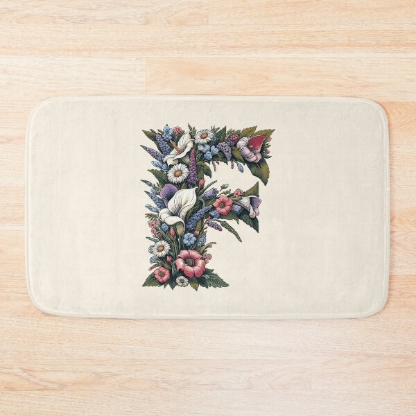 Item preview, Floral Letter F designed and sold by zzz888.