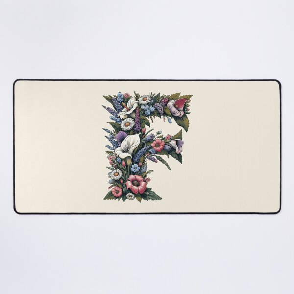 Item preview, Floral Letter F designed and sold by zzz888.
