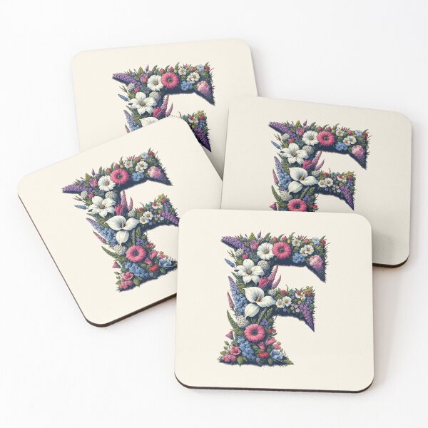 Item preview, Floral Letter F designed and sold by zzz888.